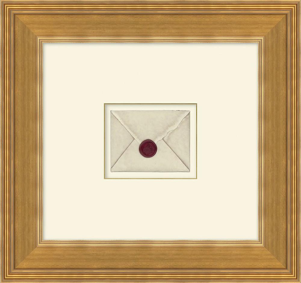 Wendover Art Group - Sealed Envelope Shadowbox 4, Antique Gold - WVT1784 veiw 1