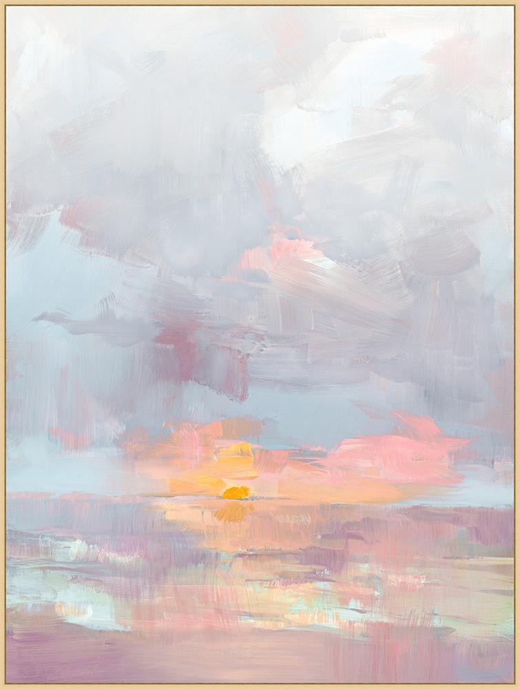 Wendover Art Group - Sunrise, Floater Frame - Natural - WLD2299 veiw 1
