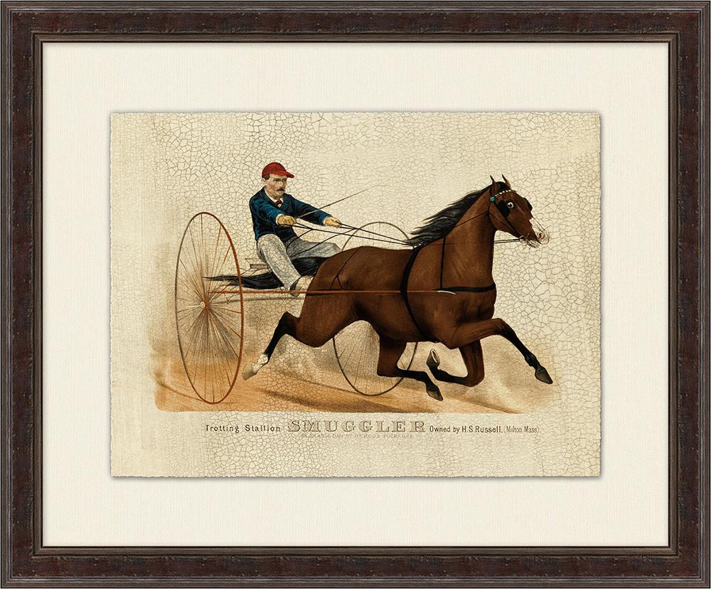 Wendover Art Group - Trotting Record 5, Dark Walnut - WVT1528 veiw 1