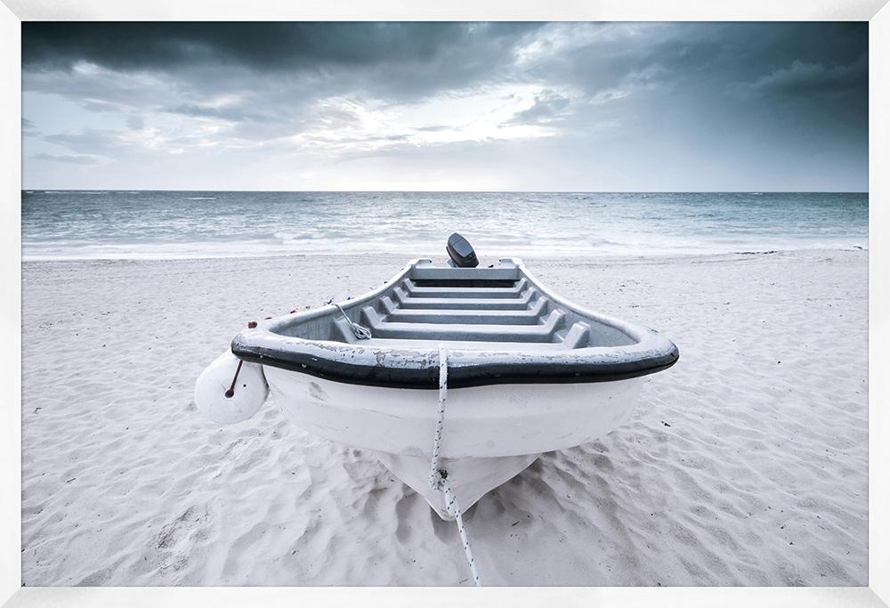 Wendover Art Group - Wooden Boat, White - WPH1114 veiw 1