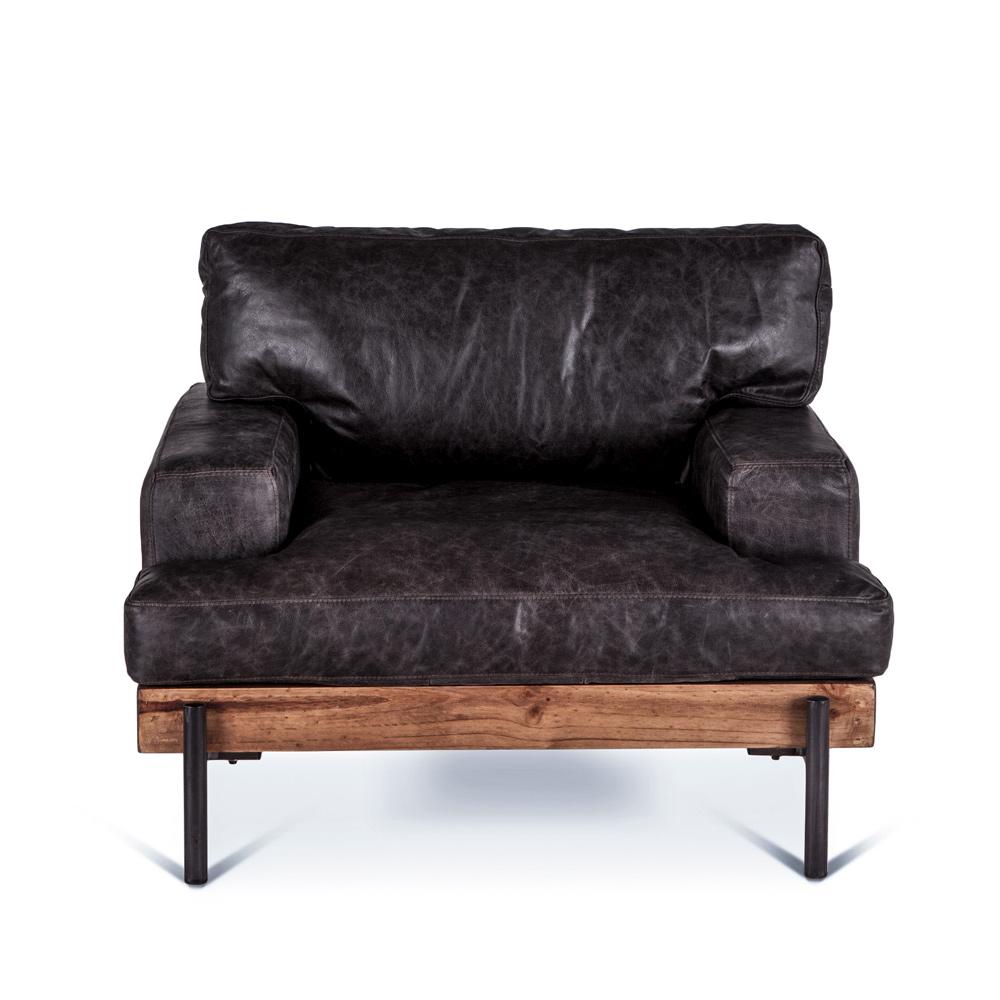 World Interiors - Chiavari Armchair in Morocco Ebony Leather - ZWCIAMCH veiw 1