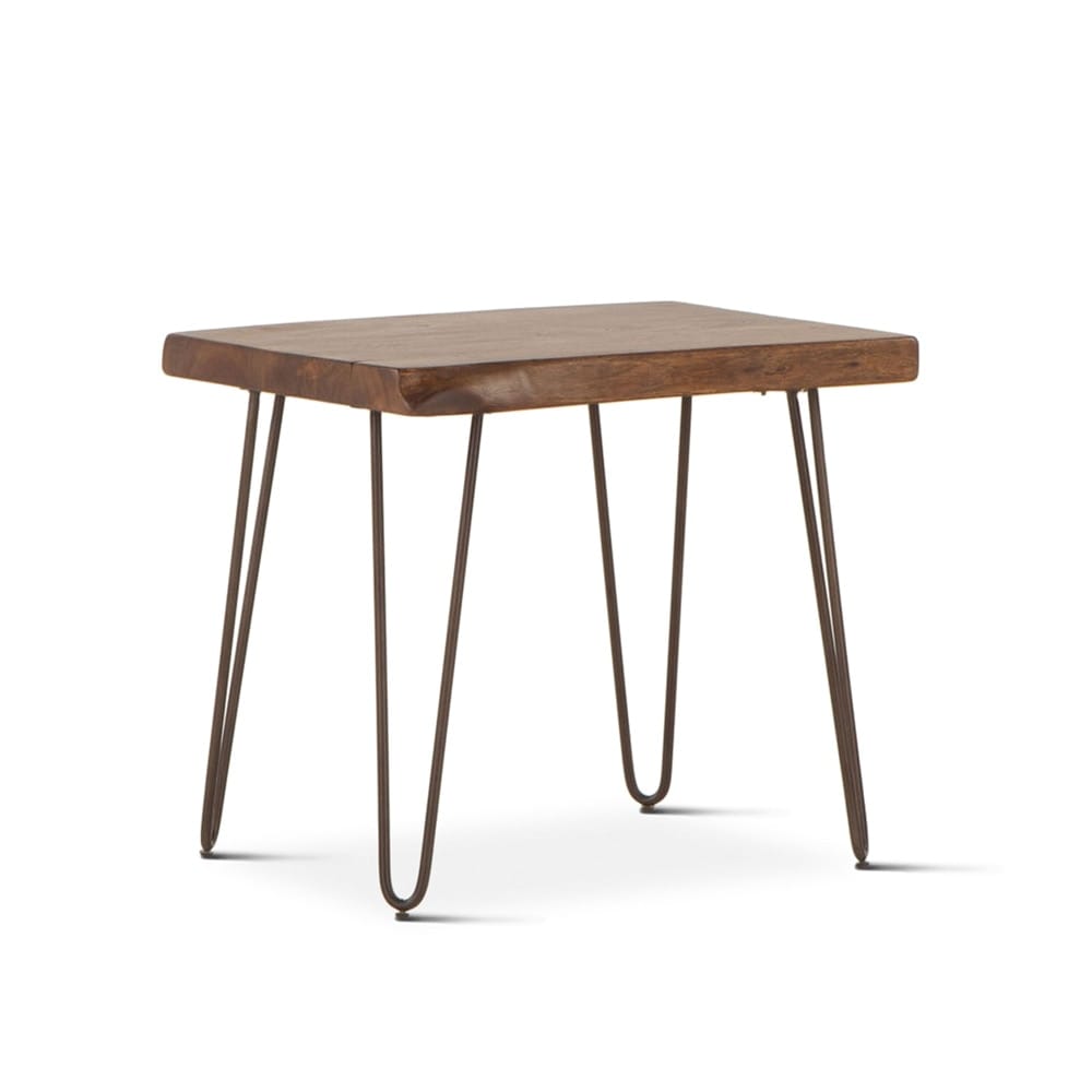 World Interiors - Grandby 26in Side Table in Acacia with Walnut Finish - ZWGAWN2634 veiw 1
