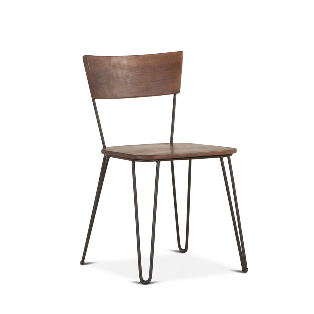 World Interiors - Grandby Acacia Dining Chair in Walnut Finish - ZWGAN189WN veiw 1