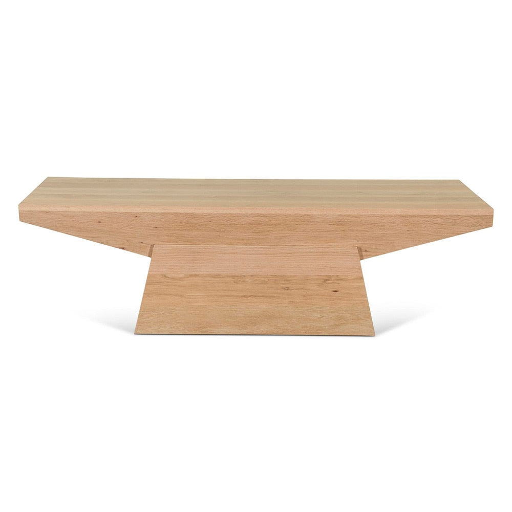 World Interiors - Incus 58in Coffee Table in Natural Oak - ZWINCCTNO veiw 1
