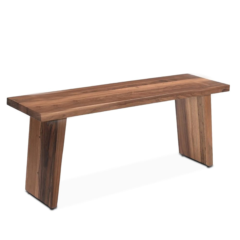 World Interiors - Madrid Modern Natural Teak Wood Bench - ZWMADBN58_CLOSEOUT veiw 1