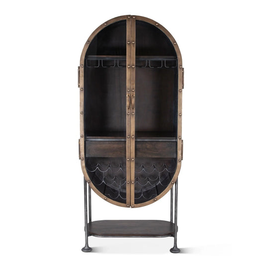 World Interiors - Melbourne Oval Bar Cabinet - ZWMLBNBC84