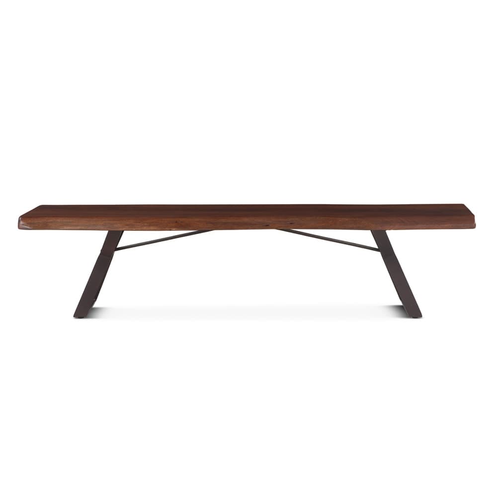 World Interiors - Nottingham 90in Bench with Walnut Finish - ZWNTHM902 veiw 1
