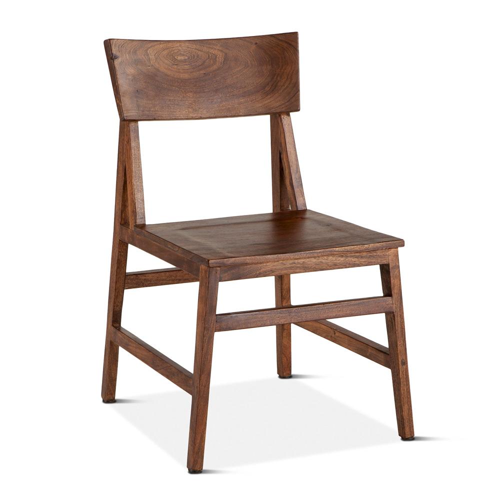 World Interiors - Nottingham Acacia Dining Chairs in Walnut Finish - ZWNTHM199 veiw 1