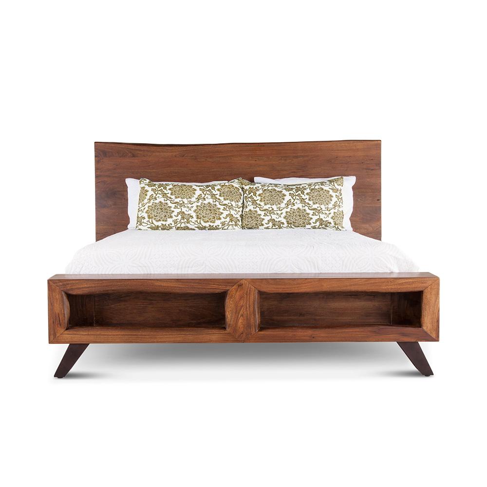 World Interiors - Nottingham-King Bed Mid-Century Brown th - ZWNTHM16 veiw 1