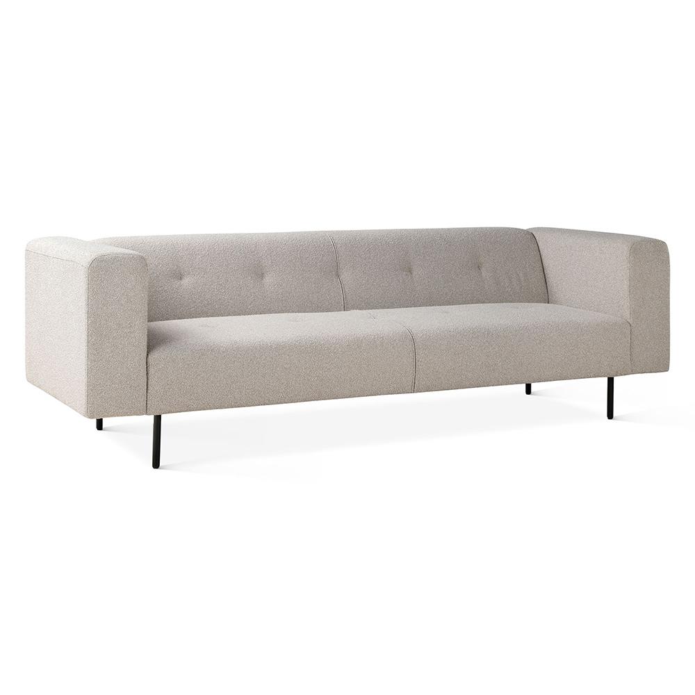 World Interiors - Olympia 94in Tufted Sofa in Cream Boucle Fabric - ZWOLYSOFF805_CLOSEOUT veiw 1