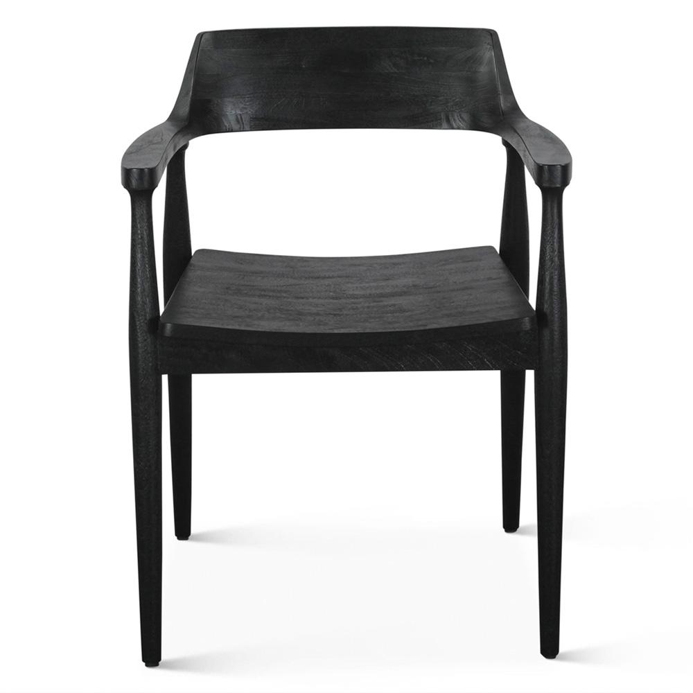 World Interiors - Oxford Dining Chair with Black Finish - ZWOXDCB_CLOSEOUT veiw 1