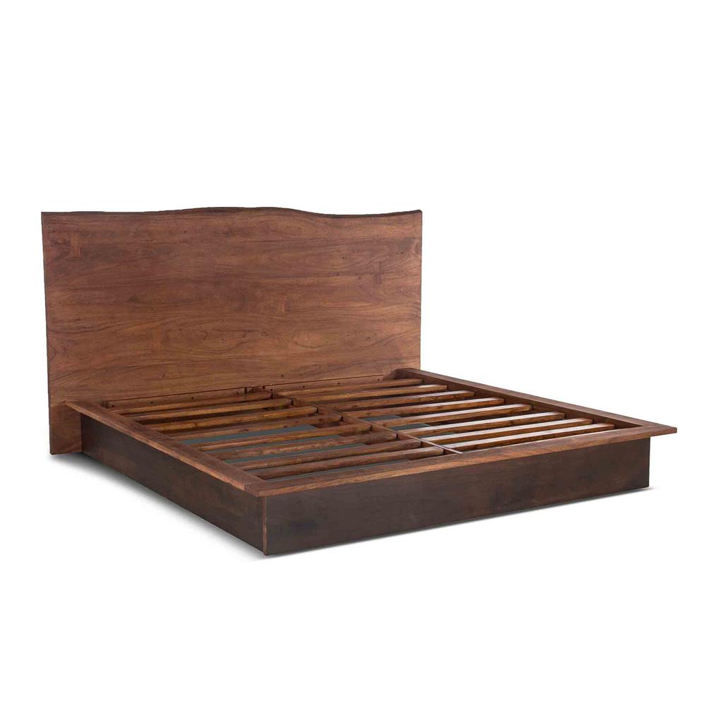 World Interiors - Palermo King Bed in Acacia with Raw Walnut Finish - ZWSMPBKRWE veiw 1