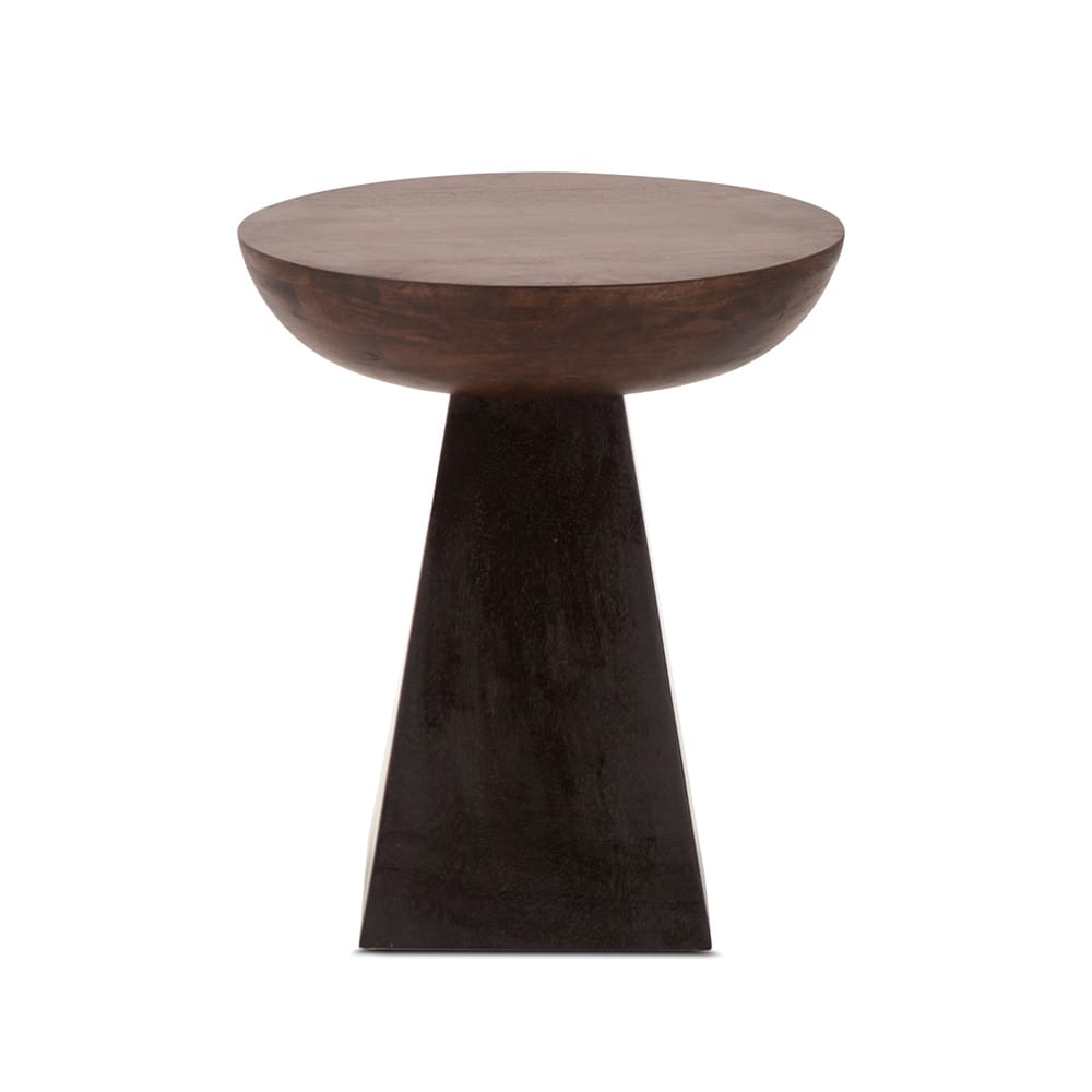 World Interiors - Palm Desert 18in Round Accent Table Two-Tone - ZWPDMTTST veiw 1