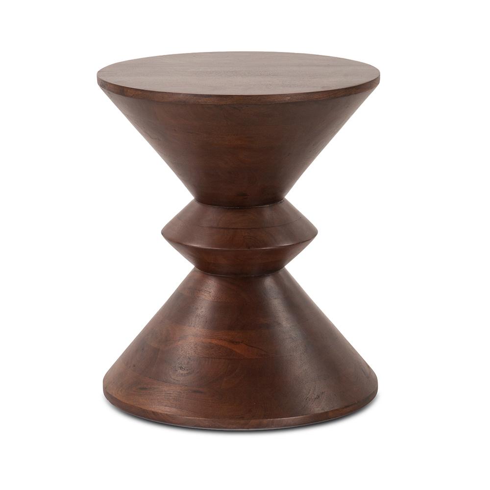 World Interiors - Palm Desert Modern Two Tone Side Table - ZWPDSPWST veiw 1
