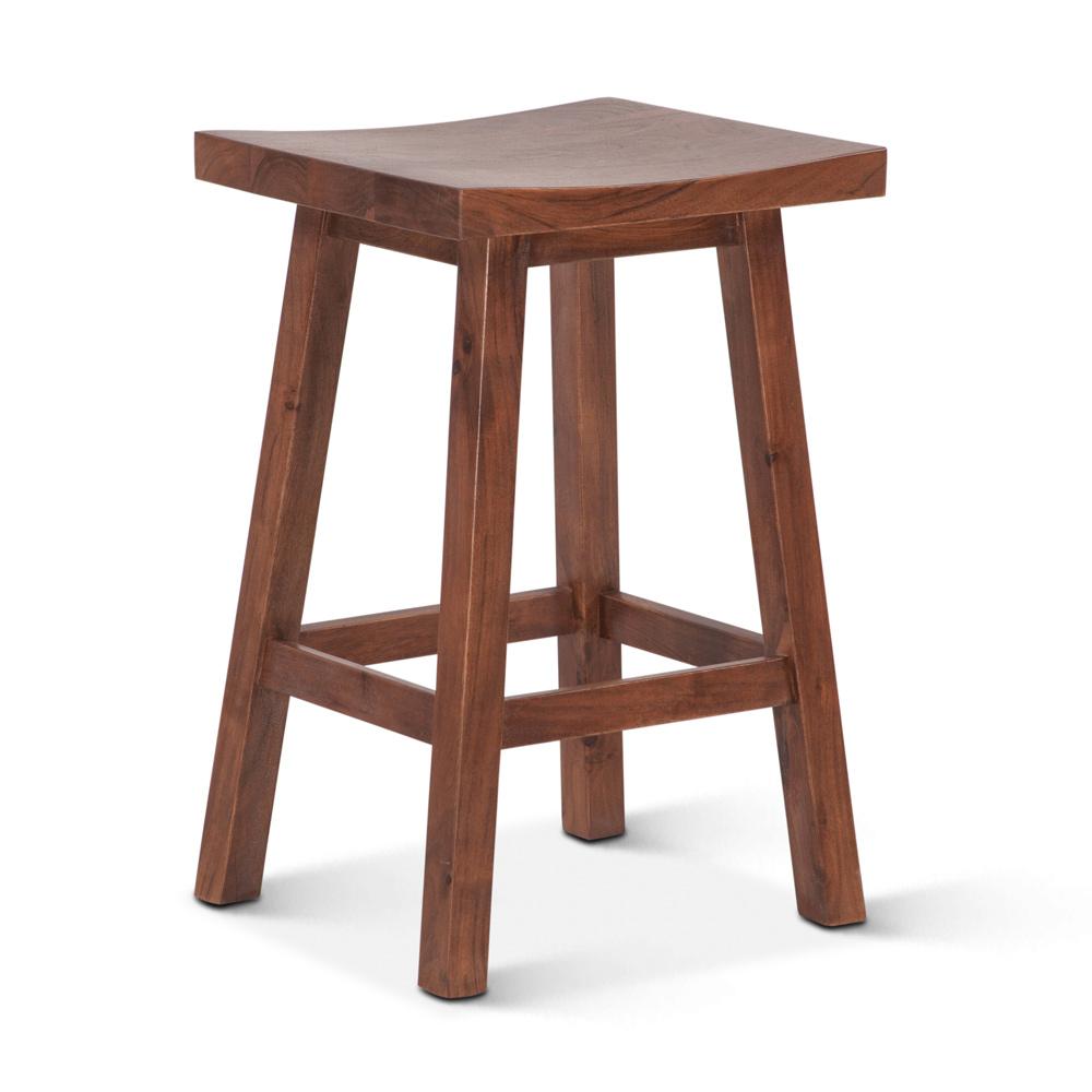 World Interiors - Stavanger Counter Stool in Cinnamon Brown Finish - ZWSTVCC16CN veiw 1