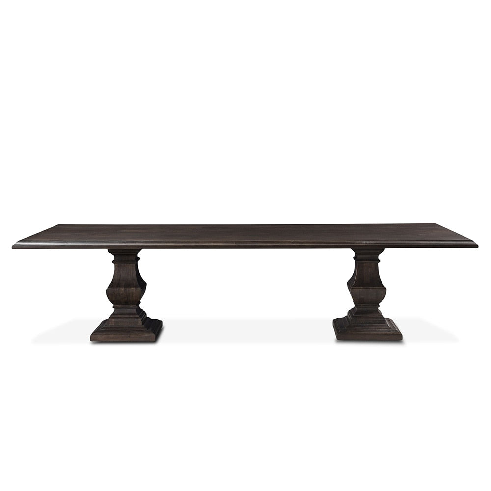 World Interiors - Toulon 120in Dining Table Vintage Brown - ZWTLNDT120 veiw 1