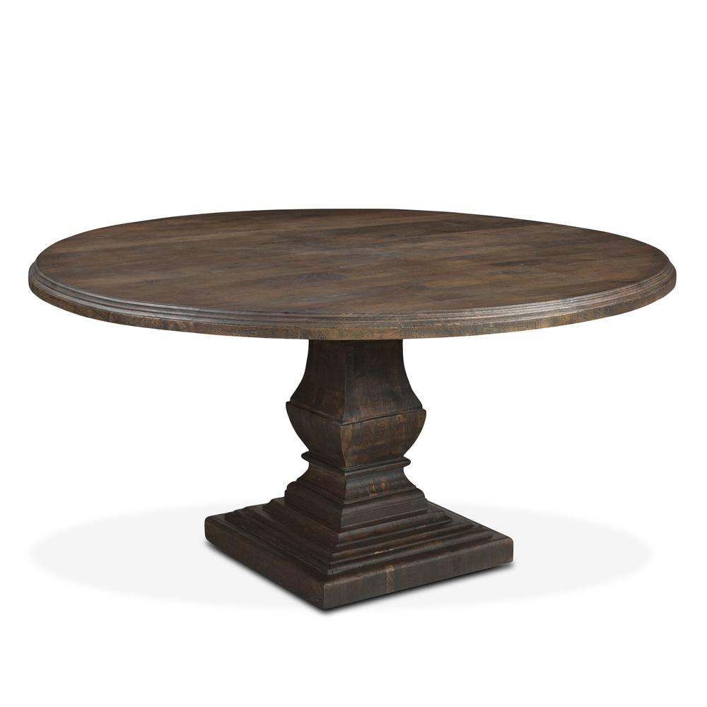 World Interiors - Toulon 60in Dining Table in Weathered Mango - ZWTLNRD60WM veiw 1