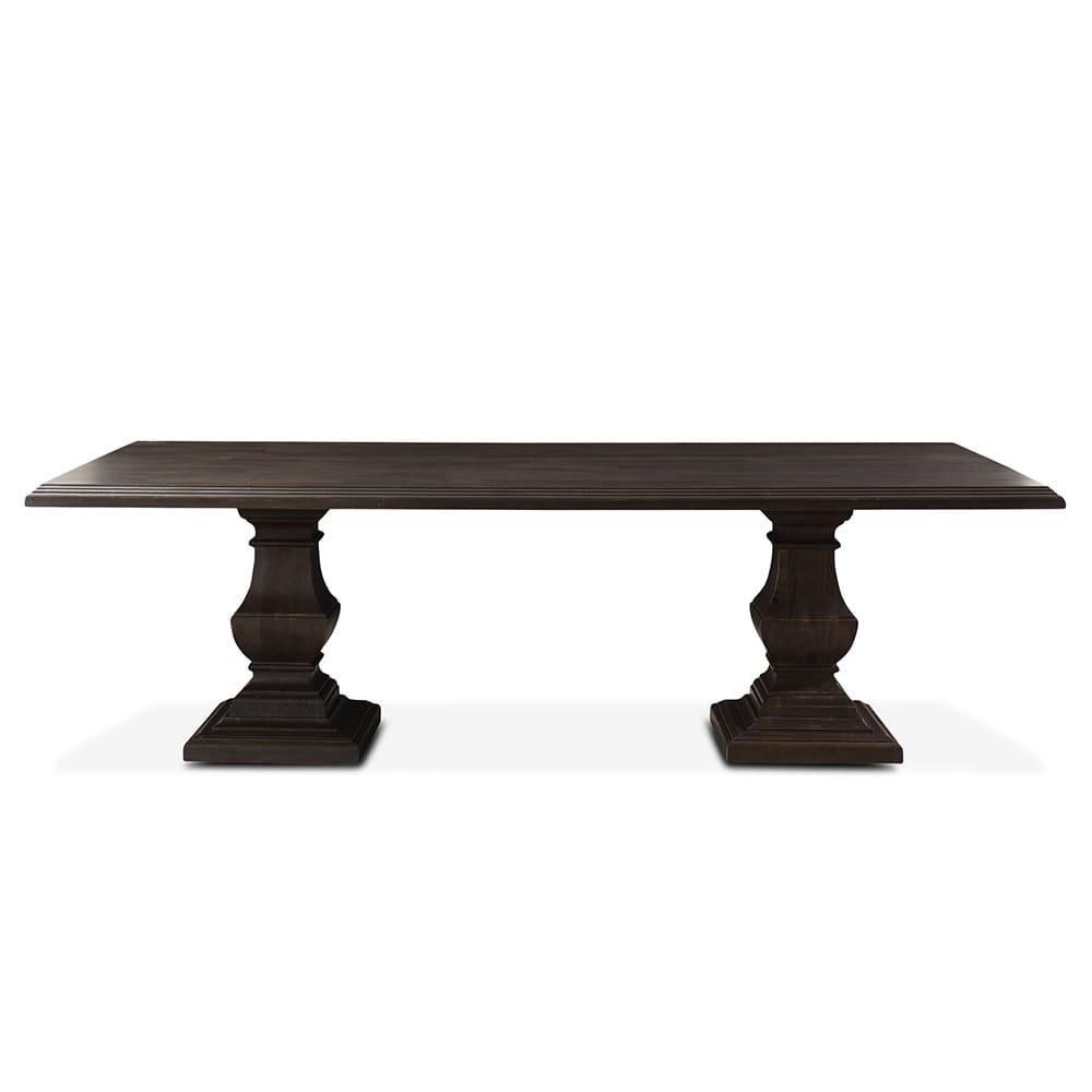 World Interiors - Toulon 98in Dining Table in Vintage Brown Finish - ZWTLNDT98 veiw 1