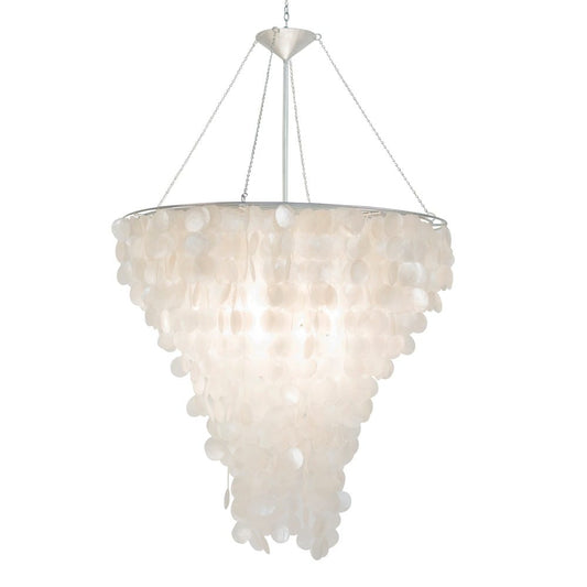 Worlds Away - 30"Dia Capiz Shell Chandelier - CHCAPIZ30 view 2