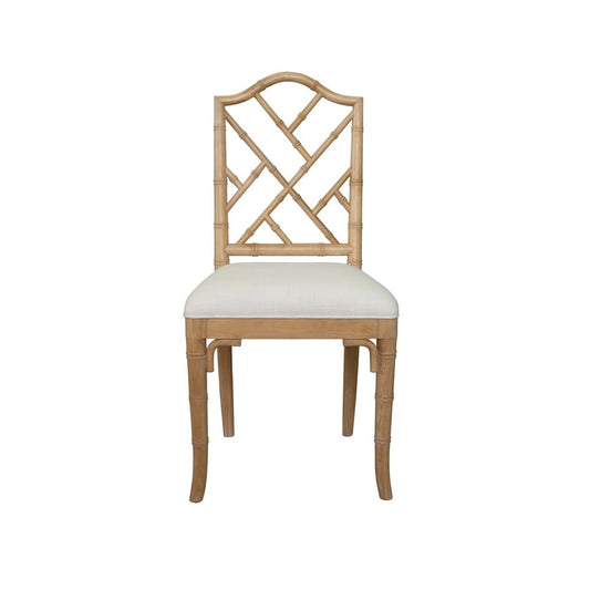 Worlds Away - Bamboo Dining Chair In Cerused Oak - FAIRFIELD CO view 2