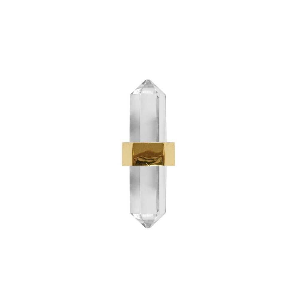 Worlds Away - Brass And Acrylic Prism Hardware - PRISM HBR view 2