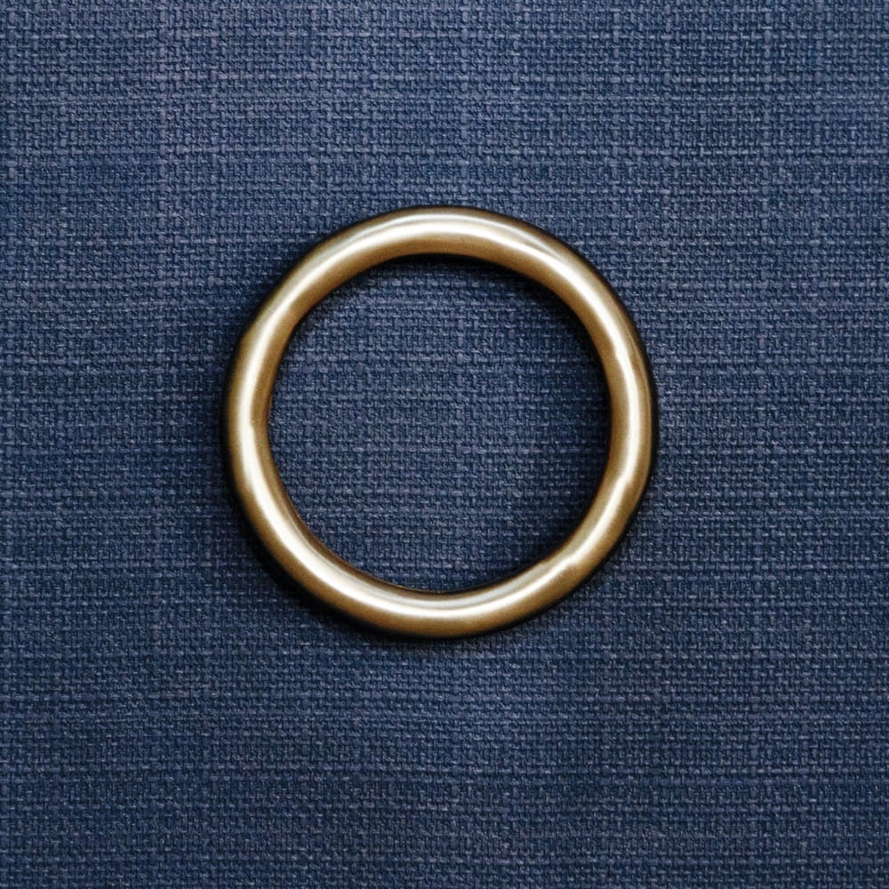 Worlds Away - Four Door Buffet With Antique Brass Circle Hardware In Textured Navy Linen - RUE NVY view 3
