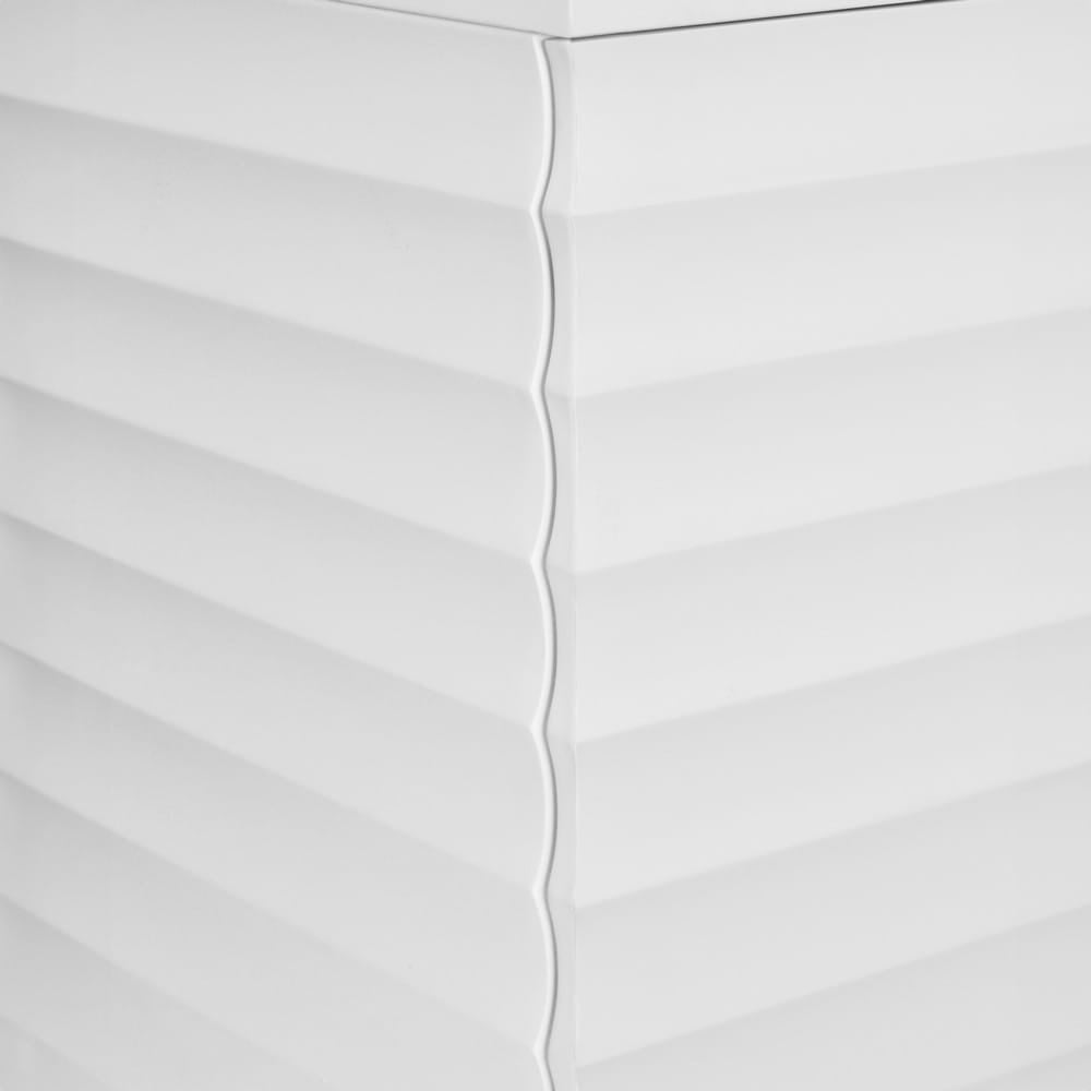 Worlds Away - Four Door Buffet With Horizontal Fluted Detail In Matte White Lacquer - GATES WH view 8