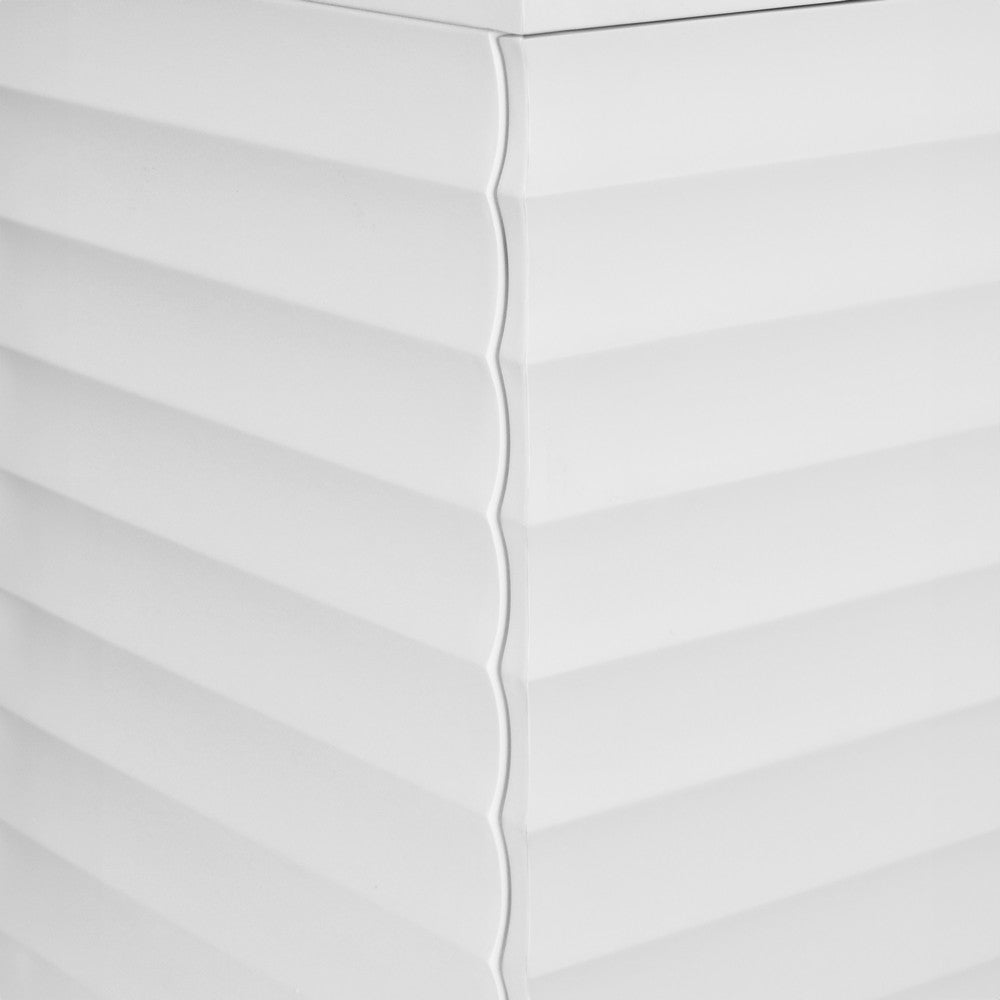 Worlds Away - Four Door Buffet With Horizontal Fluted Detail In Matte White Lacquer - GATES WH view 8