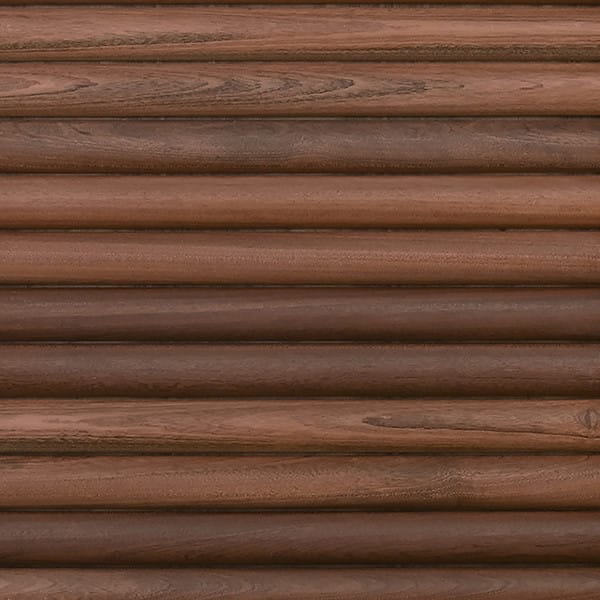 Worlds Away - Four Drawer Chest With Antique Brass Hardware And Large Horizontal Reeds In Walnut - RANGER WAL view 4