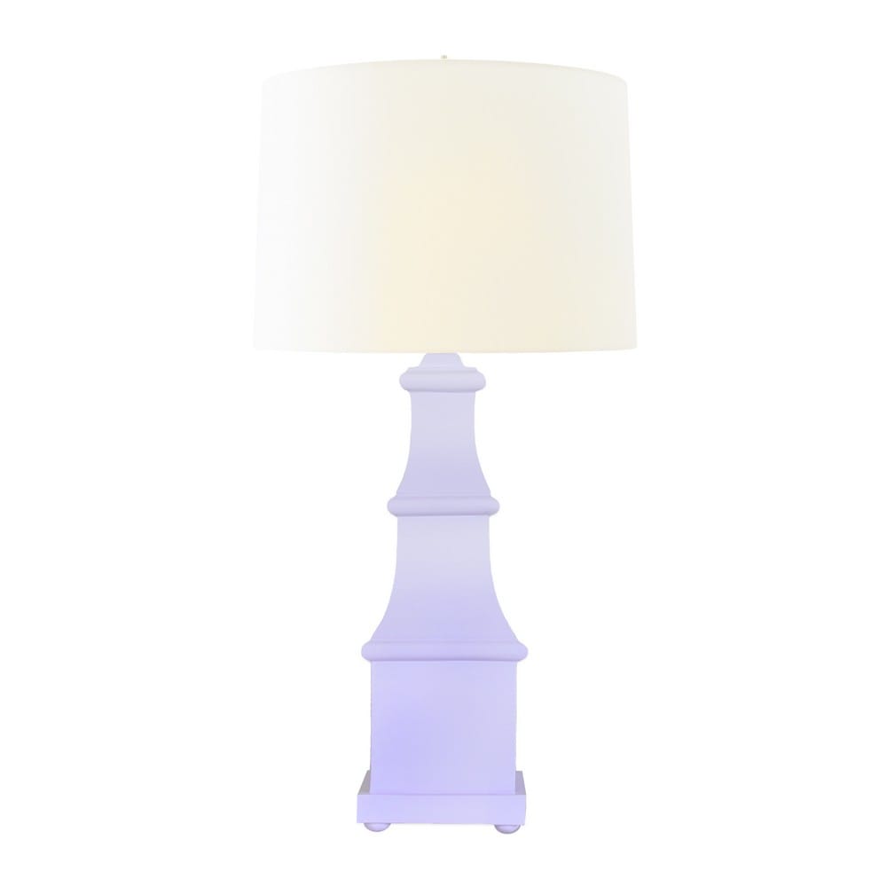 Worlds Away - Handpainted Tiered Tole Table Lamp In Lavender - ALLEGRA LAV view 2