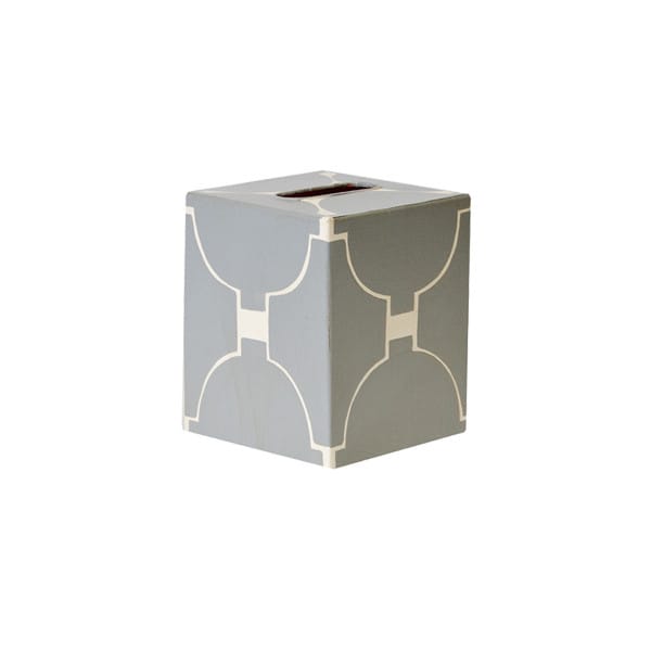Worlds Away - Kleenex Box - Grey And Cream - KBACADIAGY view 1