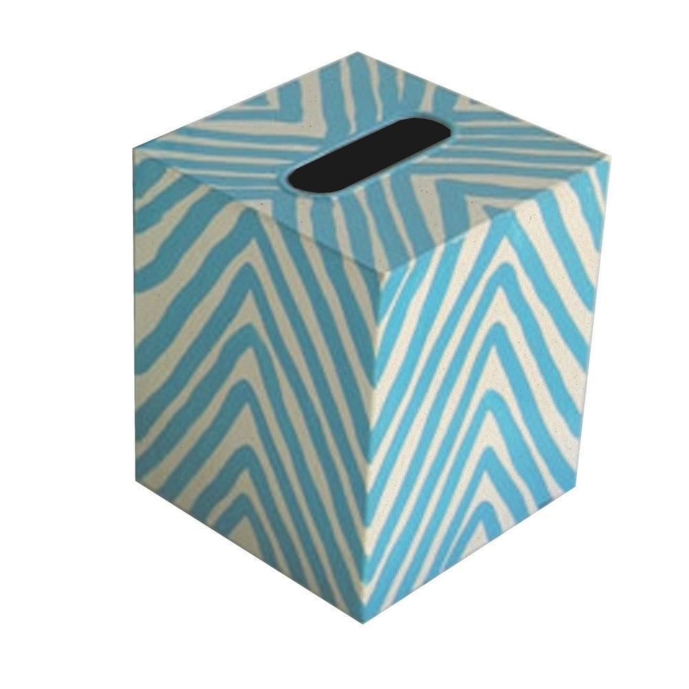 Worlds Away - Kleenex Zebra Turquoise & Cream - KBZET view 1