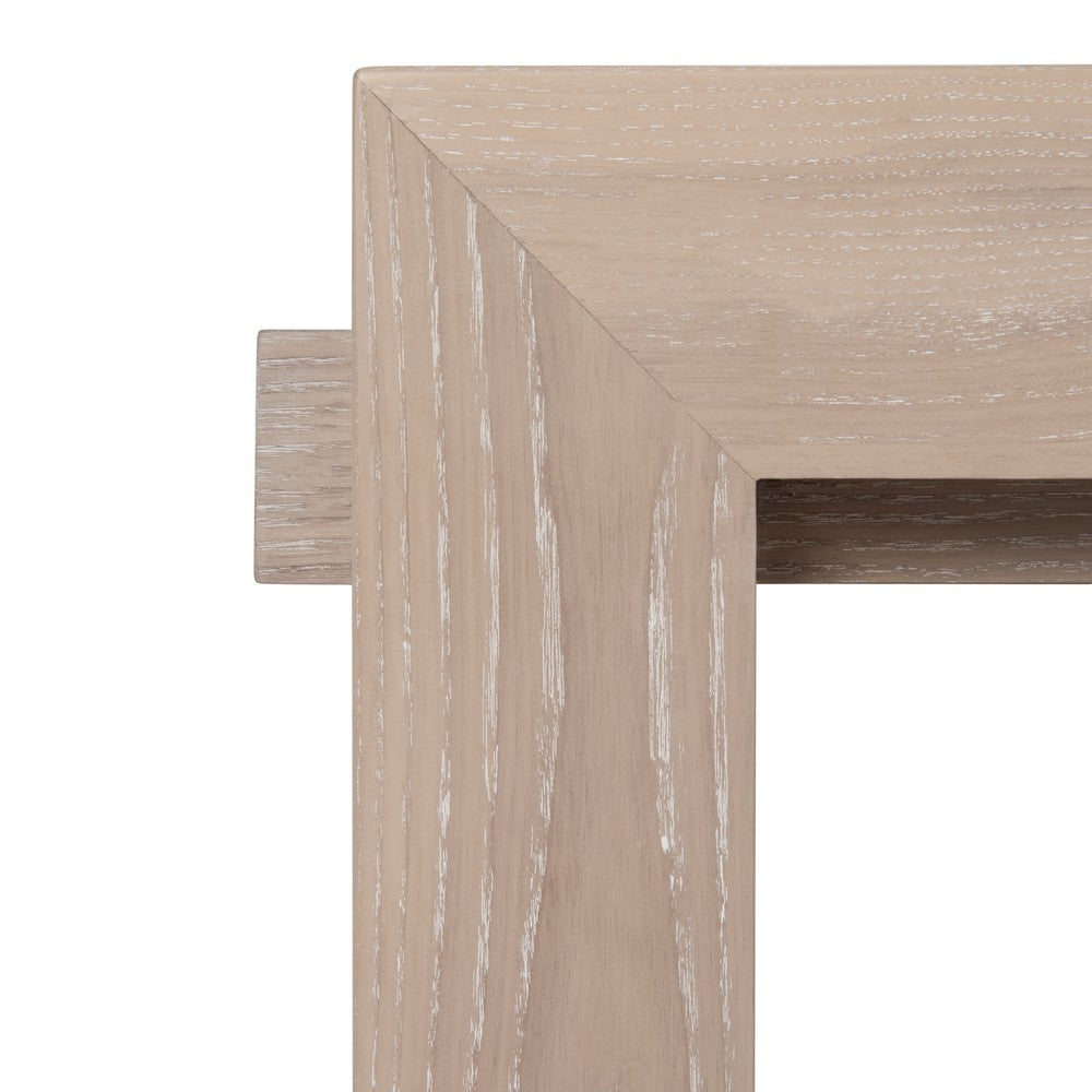 Worlds Away - Minimalist Bar Cart In Light Cerused Oak - ROCKWELL CO view 4