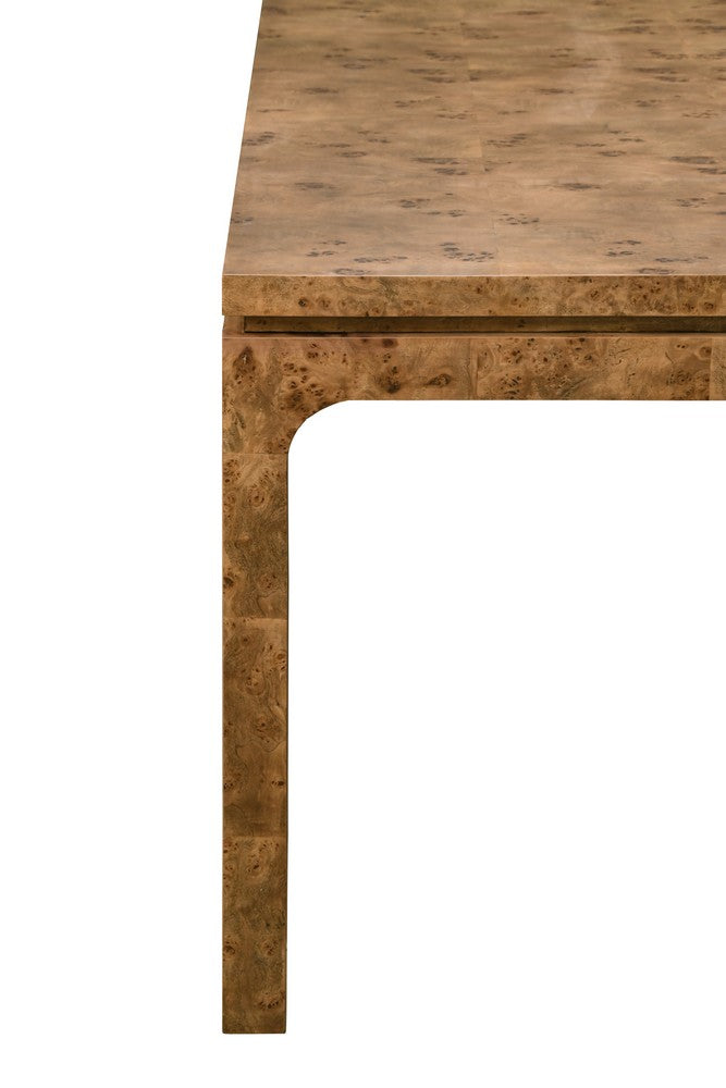 Worlds Away - Modern Rectangular Dining Table In Dark Burl Wood - ADAMS DBW view 5
