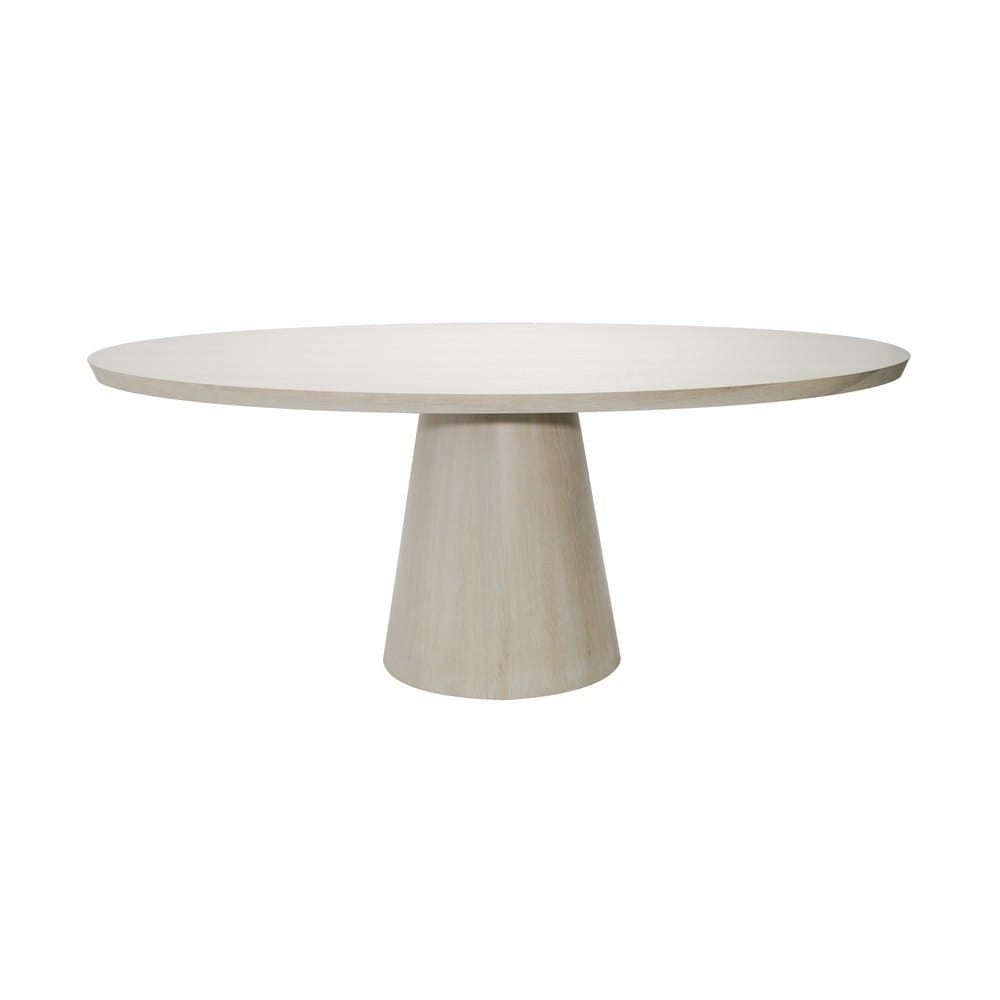 Worlds Away - Oval Cerused Oak Dining Table - JEFFERSON CO view 1