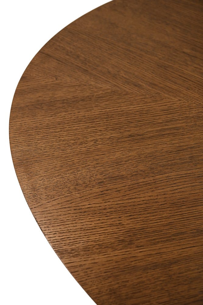 Worlds Away - Oval Dining Table With Tiered Base In Provincial Brown Oak - CALLUM OV PBO view 4