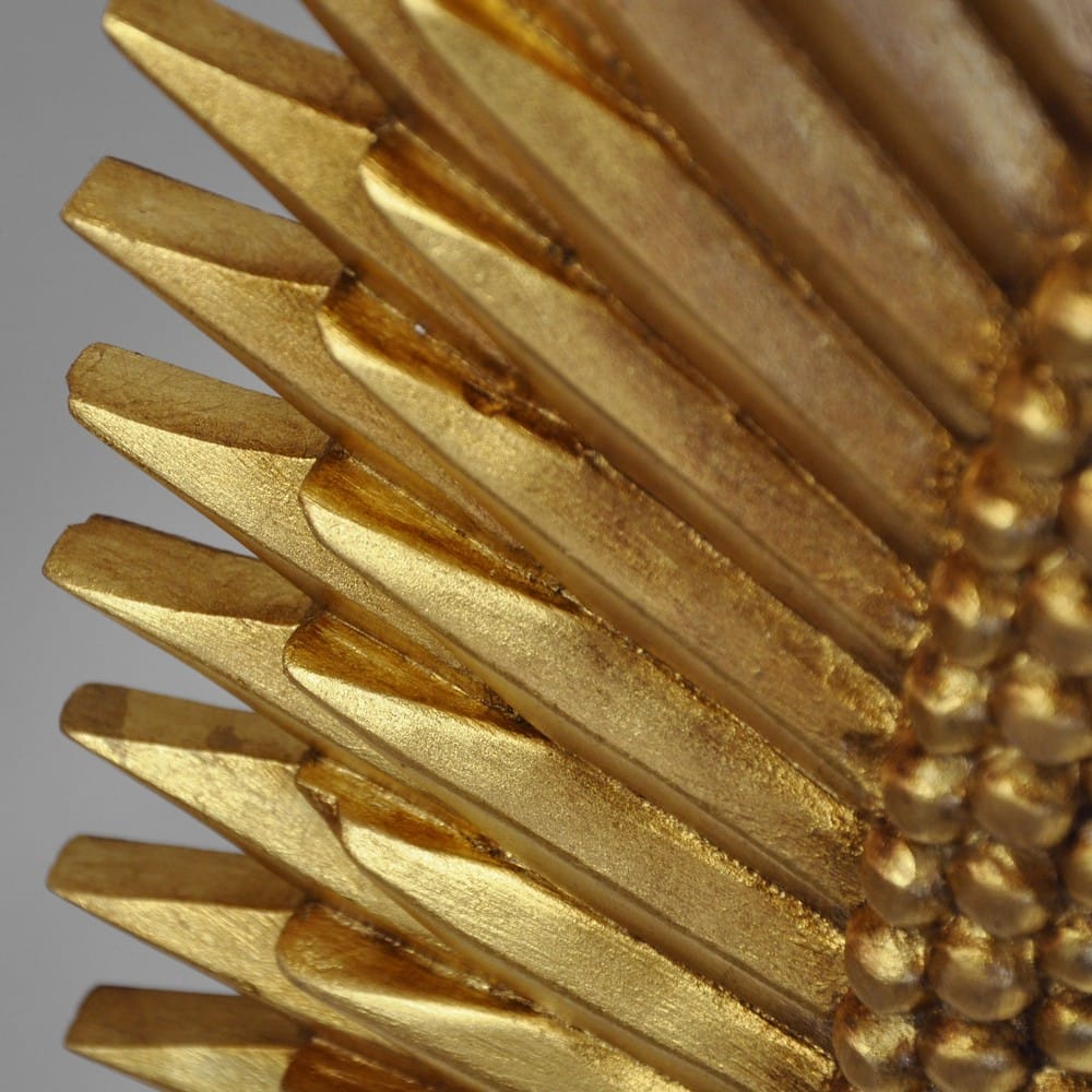 Worlds Away - Oval Starburst Mirror In Gold Leaf - RITA G view 3