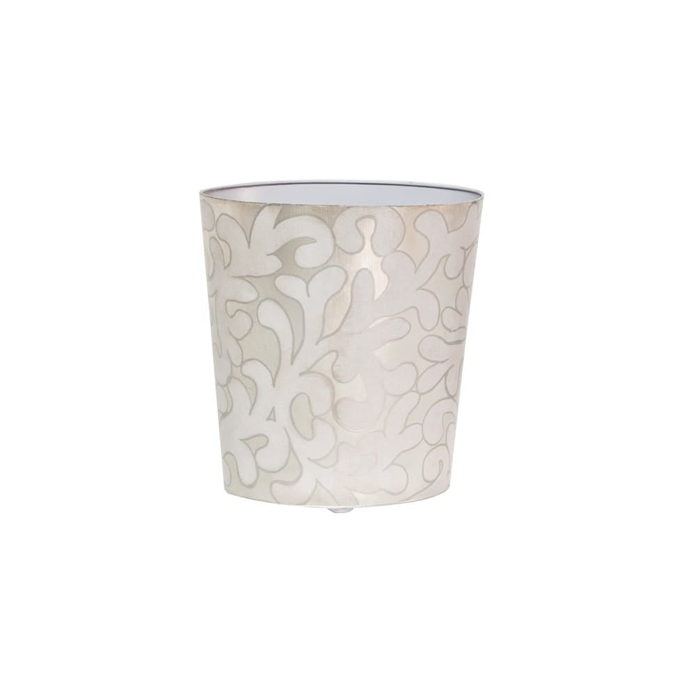 Worlds Away - Oval Wastebasket Lavender/Slvr - WBJANELS view 1