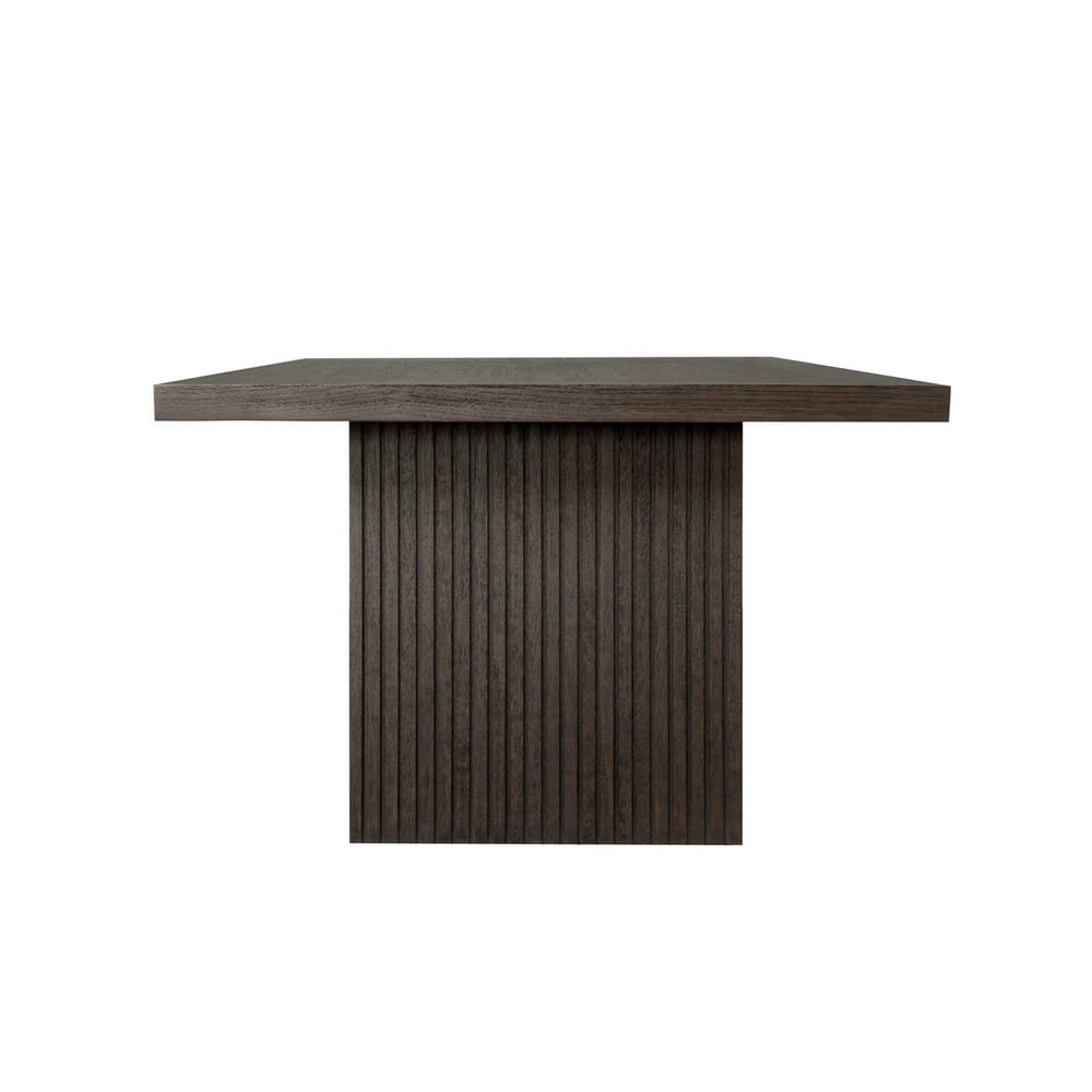Worlds Away - Plank Style Slatted Base Dining Table In Dark Espresso Oak - PATTERSON ES view 3