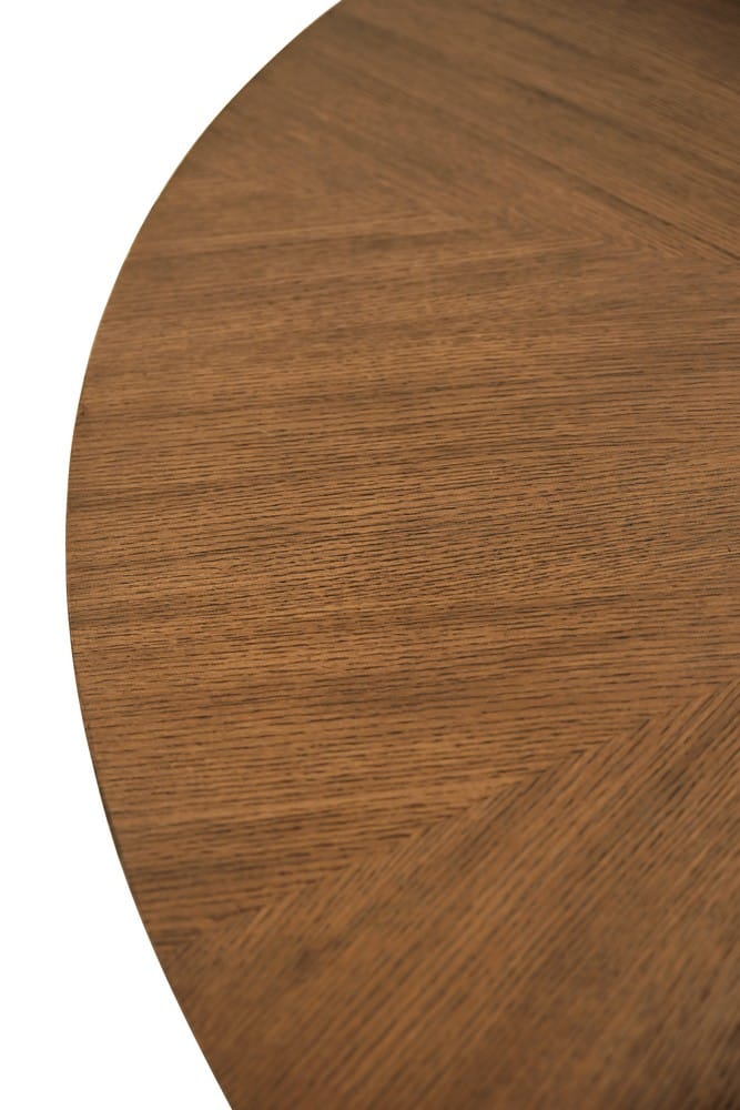 Worlds Away - Round Dining Table With Tiered Base In Provincial Brown Oak - CALLUM RD PBO view 4