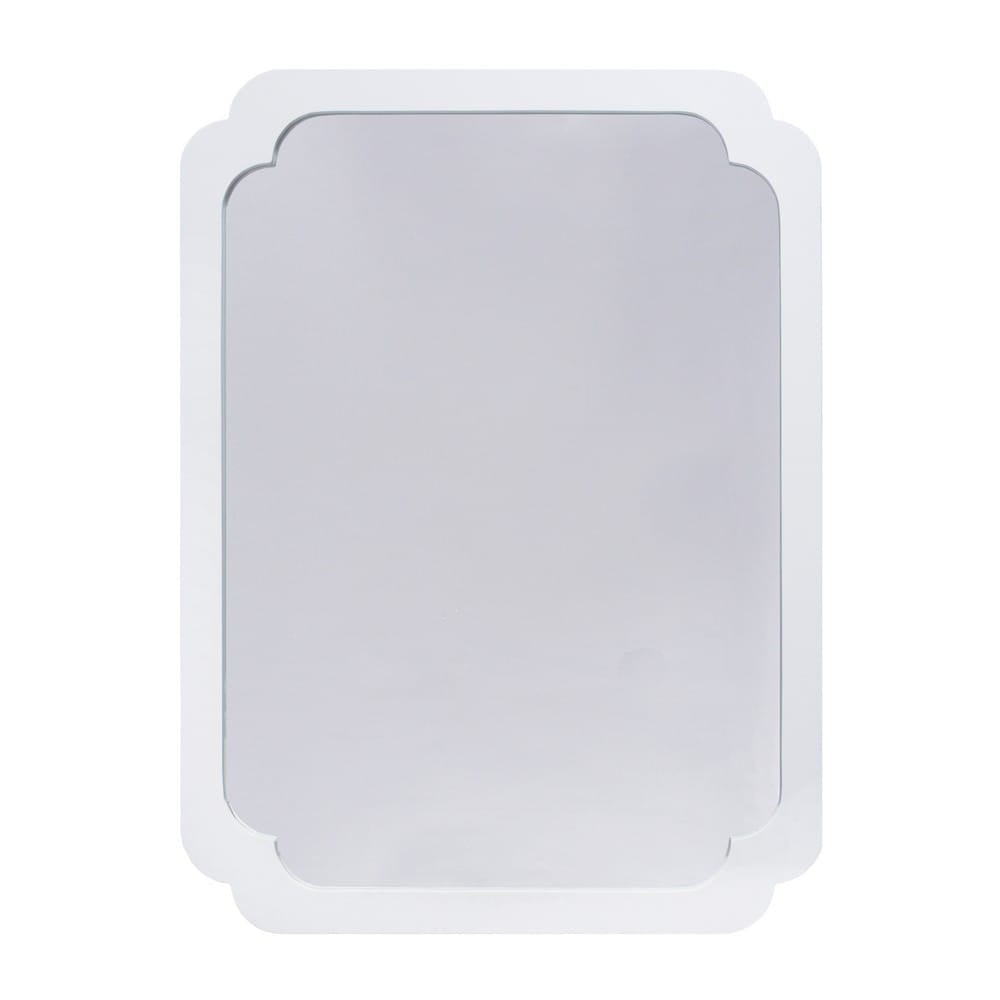 Worlds Away - White Lacquer Pinched Corner Mirror - AMELIA WH view 1