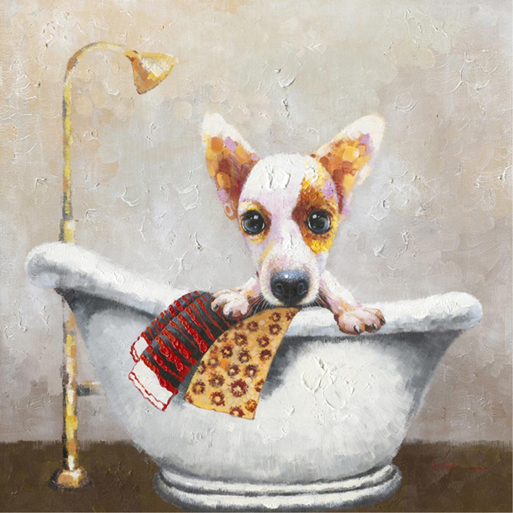 Yosemite Home Decor - Bath Time I Original Hand Painted Wall Art - ARTAC0472C-REV1 veiw 1