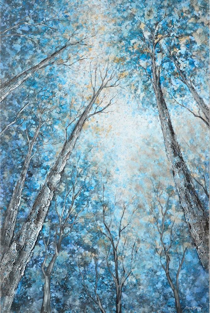 Yosemite Home Decor - Into The Trees Original Hand Painted Wall Art - FCK8177E-1 veiw 1