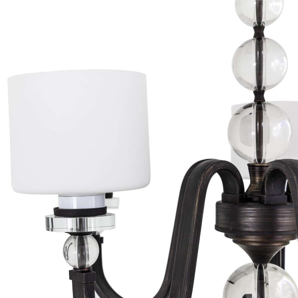 Yosemite Home Decor - Mitchell Peak 5 Light Chandelier in Oil Rubbed Bronze Finish with Dove White Glass - 2009-5U-ORB veiw 7