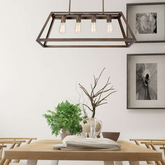 Yosemite Home Decor - Skyline Ridge 4 Light Chandelier in Oil Rubbed Bronze Finish No Glass - 480-4D-ORB veiw 2