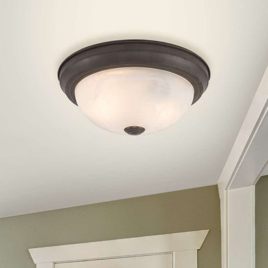 Yosemite Home Decor - Yosemite Home Decor 2 Lights Flush Mount in Dark Brown Finish - JK101-11DB veiw 2