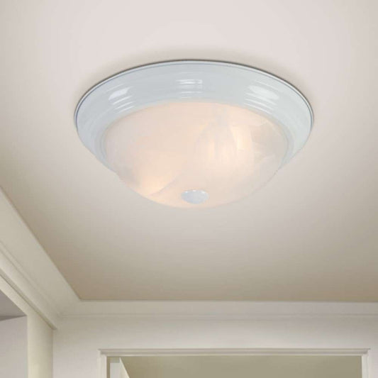 Yosemite Home Decor - Yosemite Home Decor 2 Lights Flush Mount in White Finish - JK102-13WH veiw 2