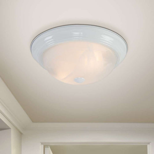 Yosemite Home Decor - Yosemite Home Decor 2 Lights Flush Mount in White Finish - JK102-13WH veiw 2