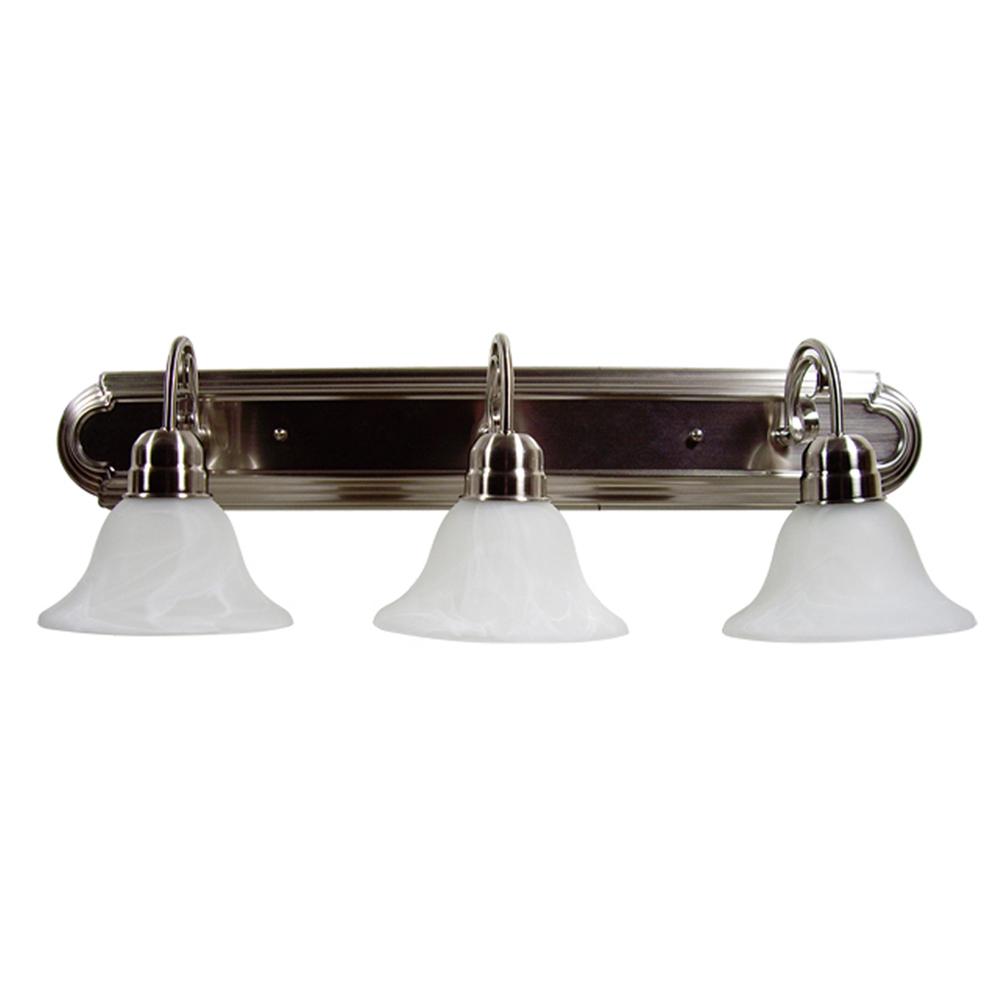 Yosemite Home Decor - Yosemite Home Decor 3 Lights Vanity in Satin Nickel Finish - 4993-3SN veiw 1