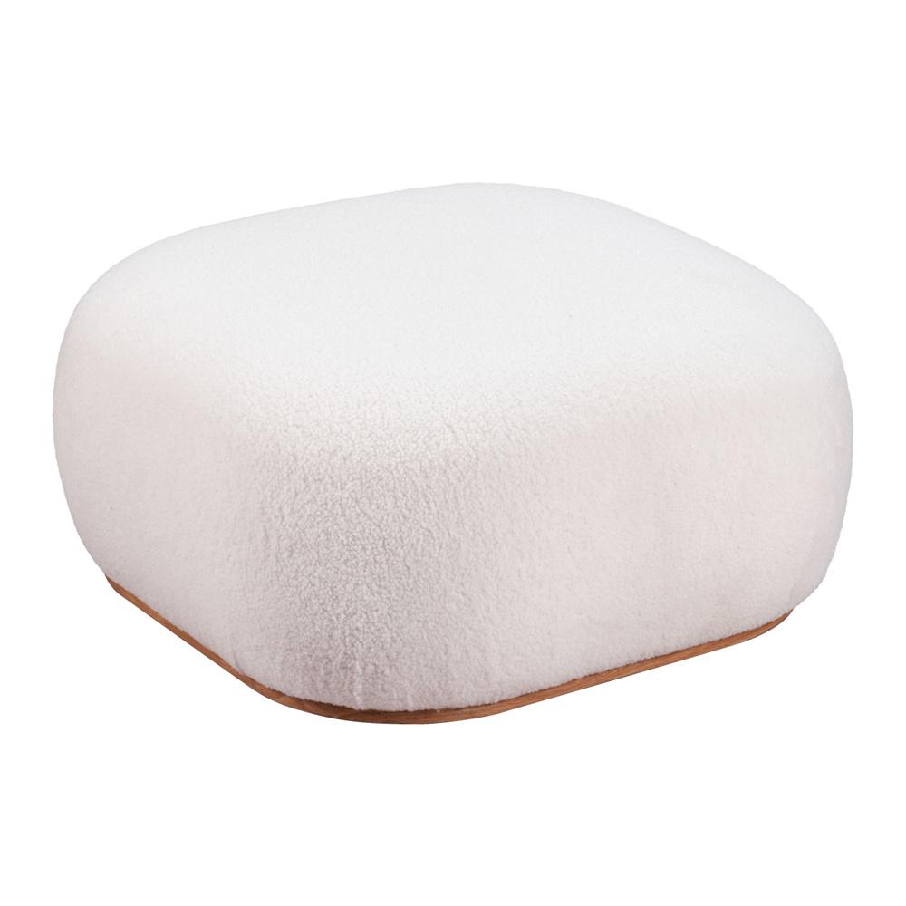 Zuo Modern - Azua Ottoman Cream - 110084 veiw 4